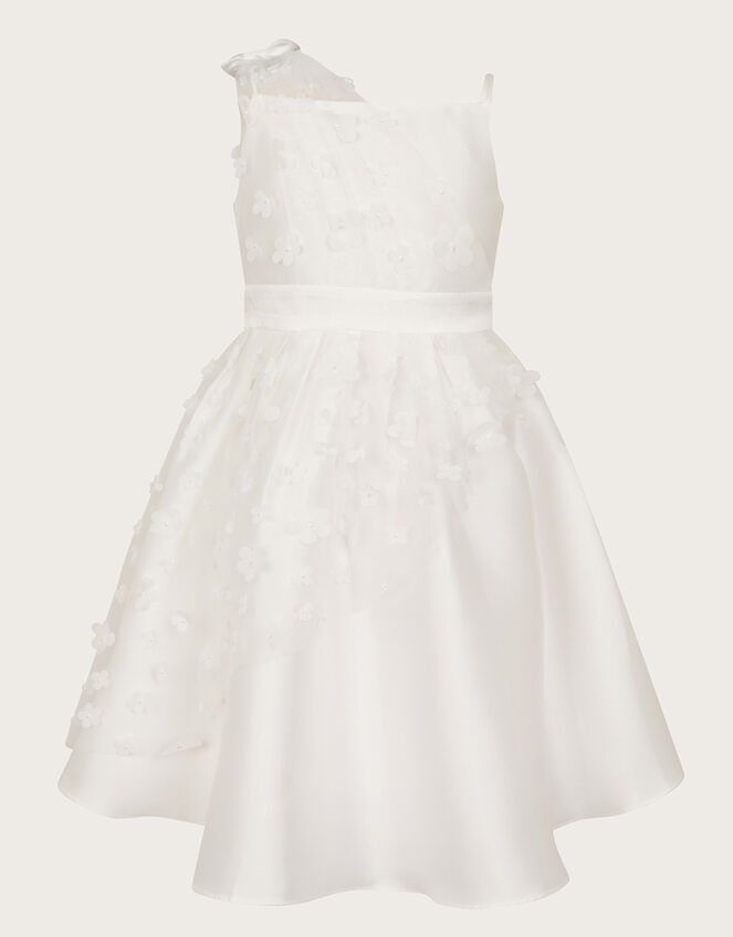 Lauren Floral Asymmetric Dress , Ivory (IVORY), large