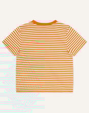 Stripe Crocodile T-Shirt WWF-UK Collaboration, Orange (ORANGE), large