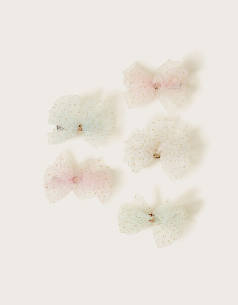 Ballet Bow Hair Clips 5 Pack, , large