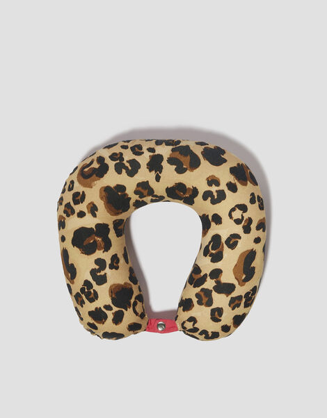 Leopard Print Travel Pillow, , large