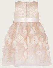 Baby Ella Roses 3D Dress, Gold (GOLD), large