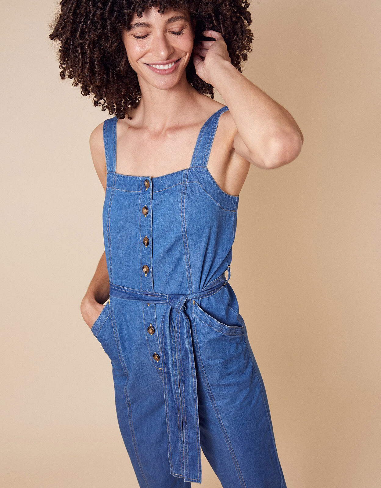 Denim Jumpsuit Blue Jumpsuits Monsoon Global