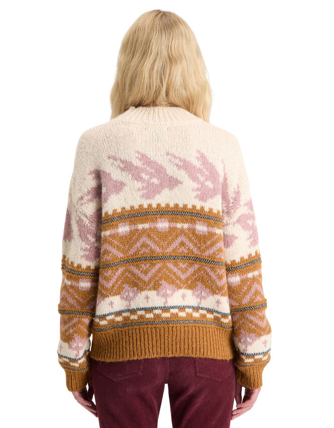Scotch and Soda Metallic Fair Isle Jumper, Multi (MULTI), large