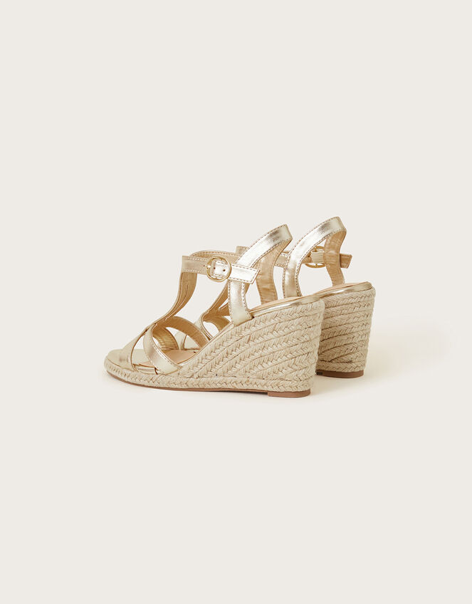 Carmela Twist Wedges , Gold (GOLD), large