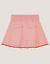 Embellished Cable Knit Skirt, Pink (PINK), large