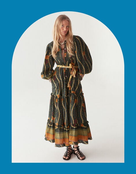 Maison Hotel Raphaelle Floral Maxi Dress, Multi (MULTI), large