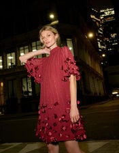 Carly Tunic Petal Dress, Red (RED), large