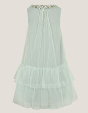 Alex Sequin Swing Party Dress, Green (SAGE), large