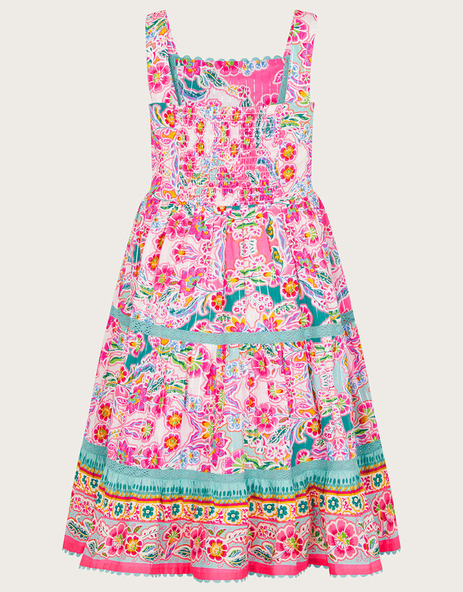 Heritage Floral Maxi Dress, Pink (BRIGHT PINK), large