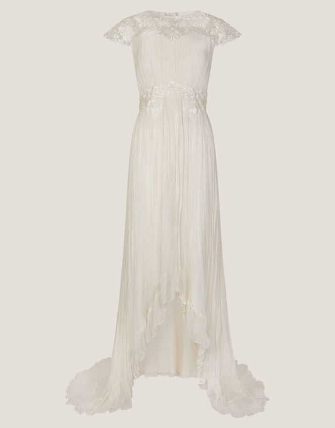 Arwen Embroidered Lace Wedding Dress, Ivory (IVORY), large