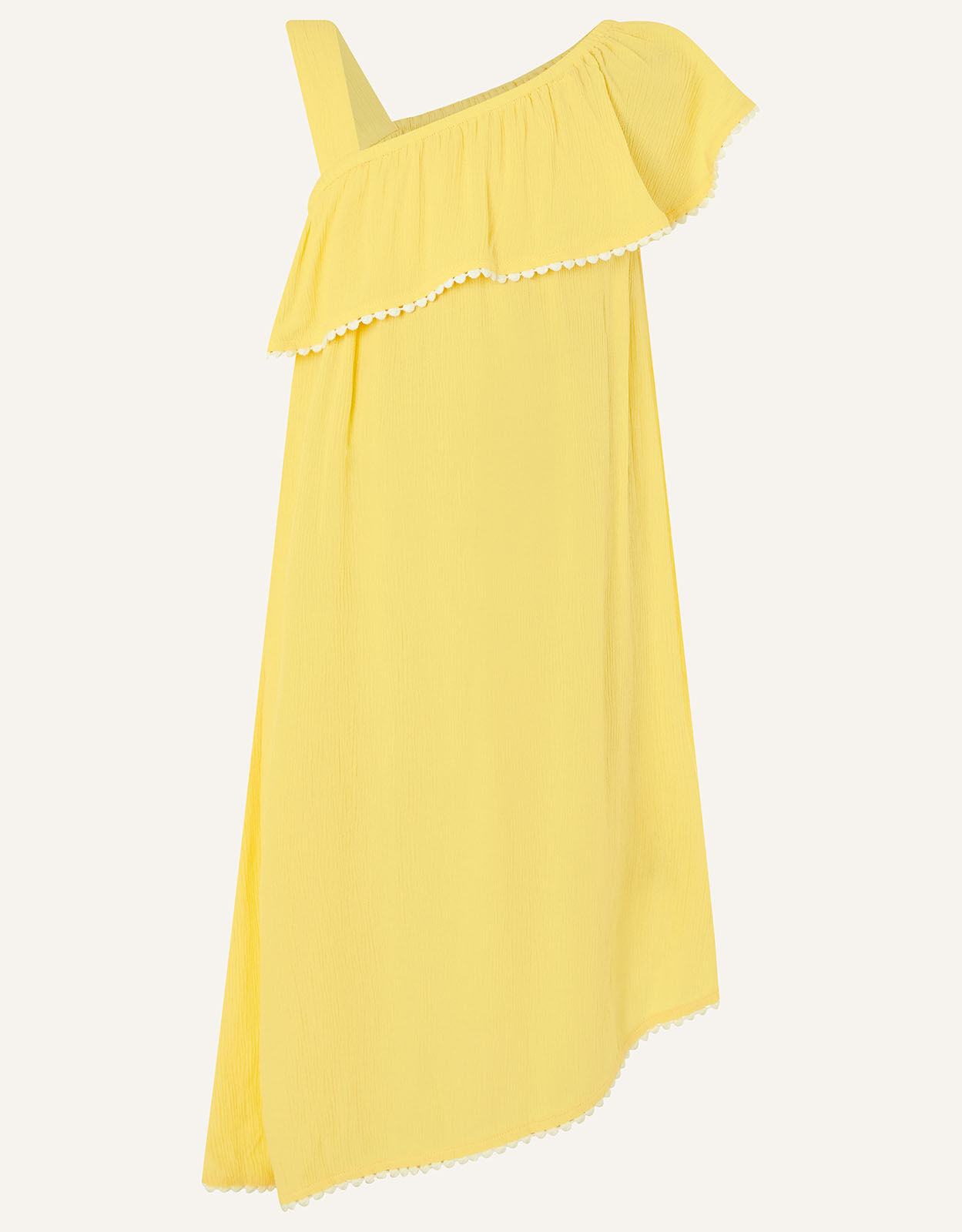 yellow frill frock