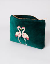 Elizabeth Scarlett Flamingo Mini Pouch, , large