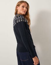 Fia Hotfix Fair Isle Sweater, Black (BLACK), large