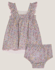 Newborn Peri Floral Sundress and Briefs Set, Purple (LILAC), large