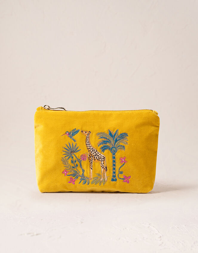 Elizabeth Scarlett Wild Giraffe Palm Mini Pouch, , large