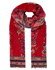 Paisley Jacquard Blanket Scarf, , large