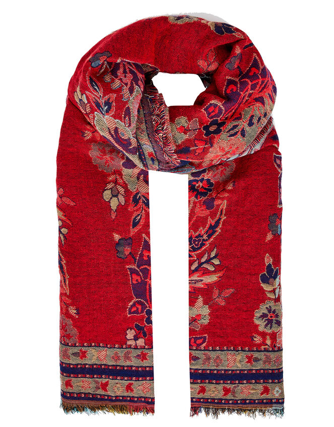 Paisley Jacquard Blanket Scarf, , large