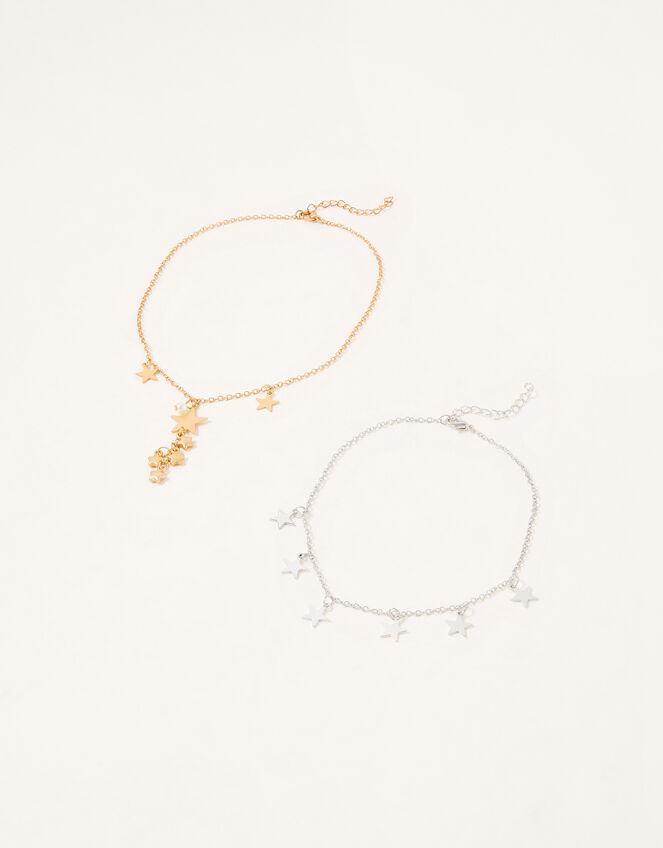 Star and Tassel Necklace Set, , large