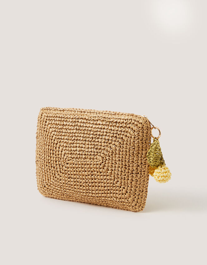 Darla Lemon Crochet Pouch, , large