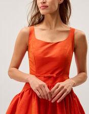 monsoon fusion orange dress Monsoon Mila Dupion Dress - Orange