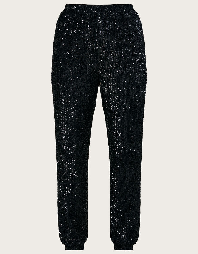 Sonya Sequin Joggers, Black (BLACK), large