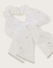 Communion Bow Scrunchie, , large