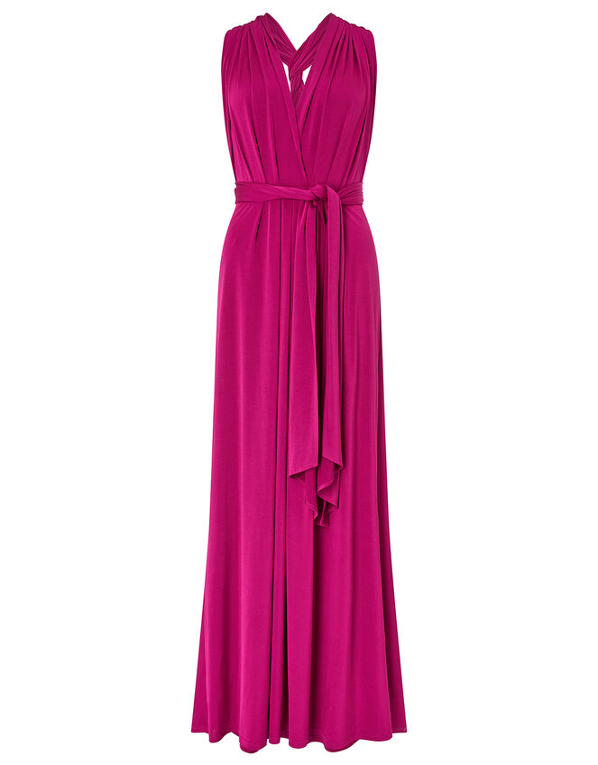 Tallulah Twist Me Tie Me Jersey Bridesmaid Dress, Pink (PINK), large