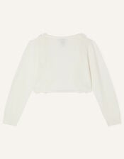 Flora 3D Detail Cardigan, Ivory (IVORY), large