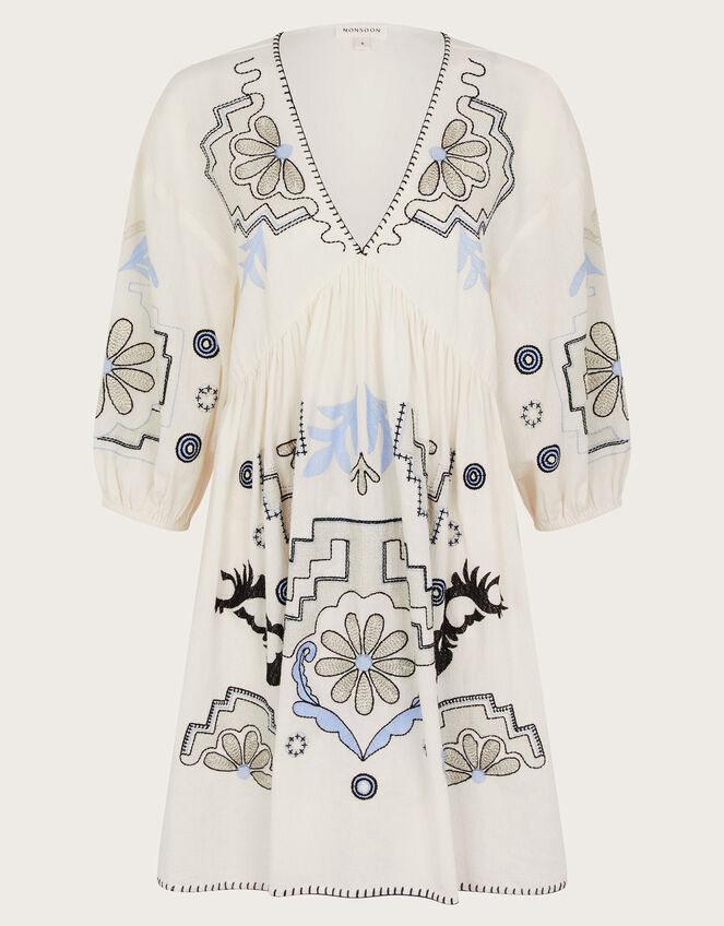Hallie Embroidered Kaftan Ivory | Kaftans & Kimonos | Monsoon Global.