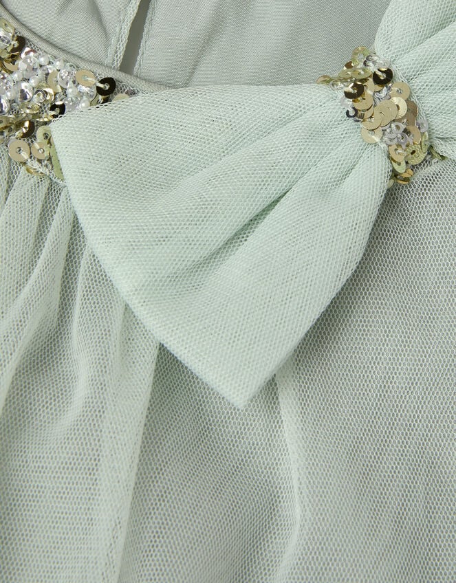 Alex Sequin Swing Party Dress, Green (SAGE), large