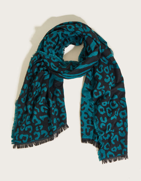 Panjak Animal Print Scarf in Recycled Polyester, , large