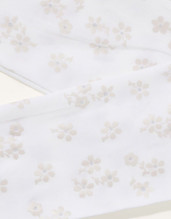 Floral Print Tights, Pink (PINK), large