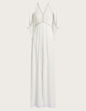 Sophie Satin Bridal Dress, Ivory (IVORY), large