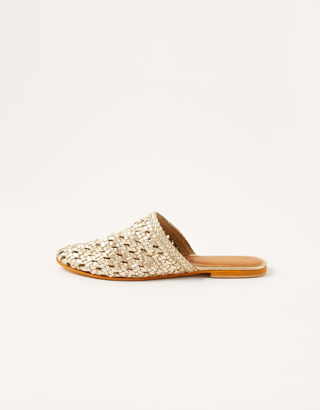 Gold outlet studded mules
