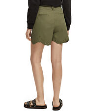 Scotch and Soda High Rise Broderie Shorts, Green (GREEN), large