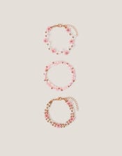 4-Pack Beaded Daisy Bracelets, , large