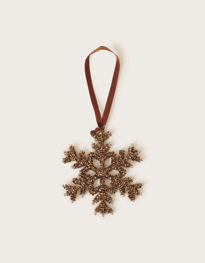 Snowflake Hanging Decoration, Gold (GOLD), large