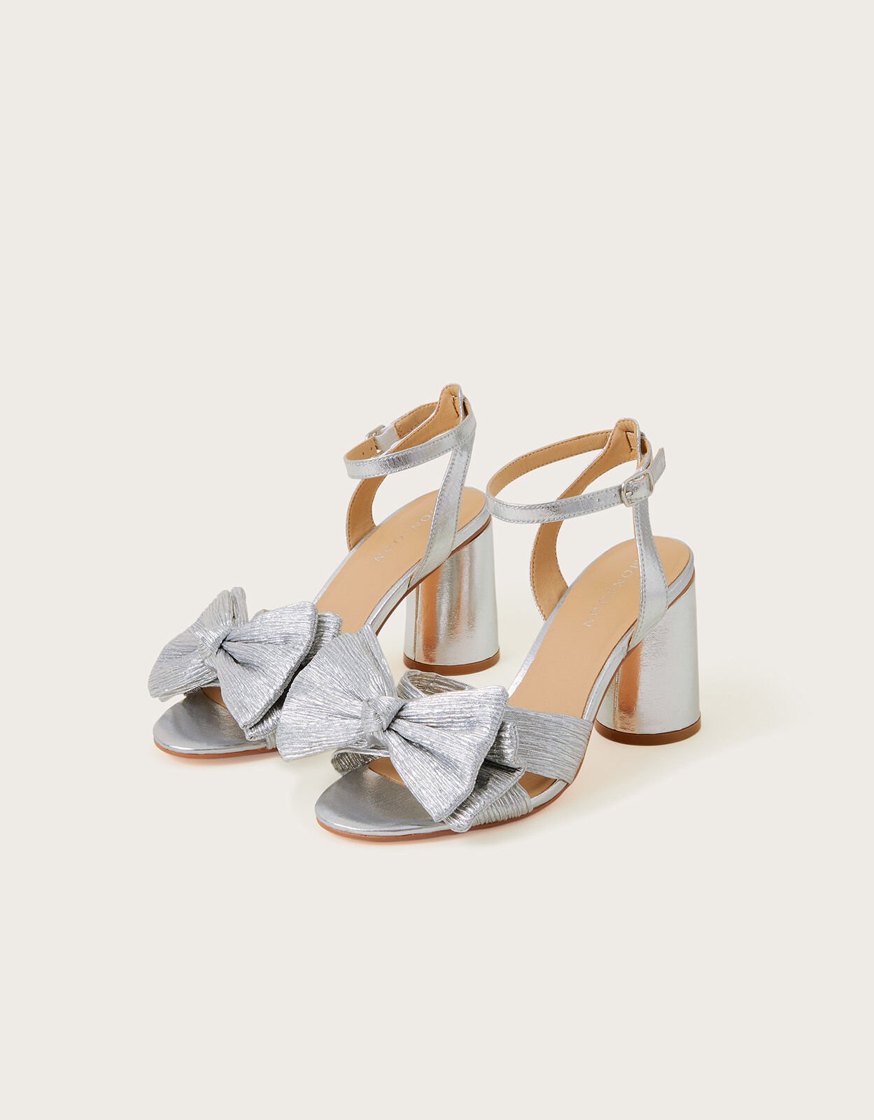 Silver Women s Sandals Platforms Leather Sandals Monsoon Global