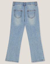 Bow Embroidered Jeans, Blue (BLUE), large