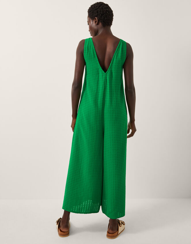 Hanna Embellished Sleeveless Jumpsuit, Green (GREEN), large