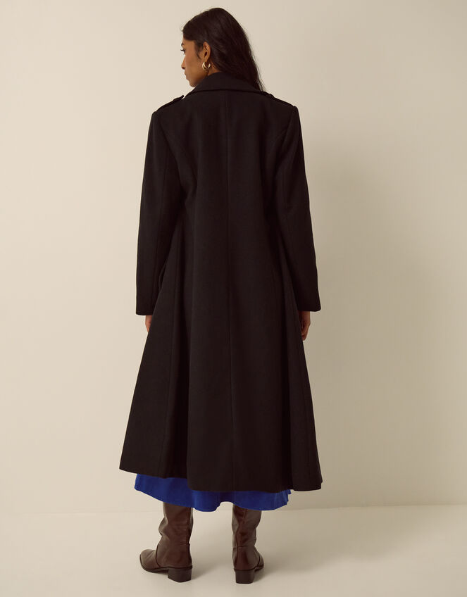 Katie Military Coat, Black (BLACK), large