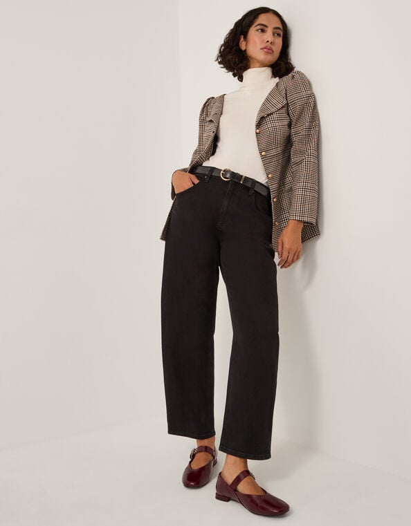 Marissa Barrel Jeans, Black (BLACK), large