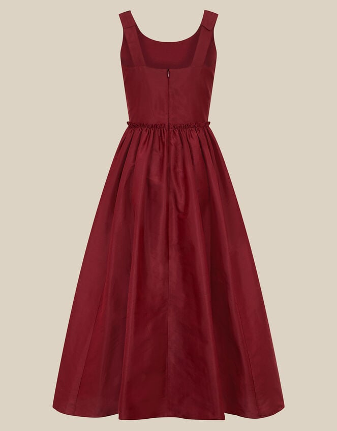 Ohio Taffeta Prom Dress, Red (BURGUNDY), large