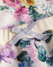 Baby Floral Collared Sweatshirt and Joggers Set, Ivory (IVORY), large