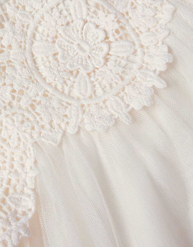 Starla Lace Tulle Dress, Ivory (IVORY), large