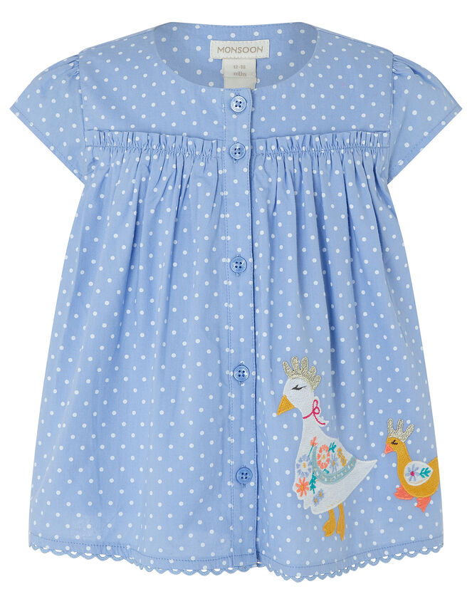 Baby Nellie Duck Top and Legging Set, Blue (BLUE), large