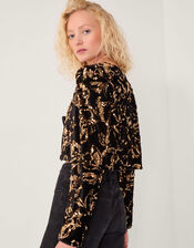 Shola Sequin Bow Jacket, Black (BLACK), large
