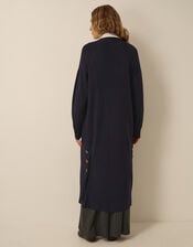 Sadie Knit Longline Cardigan, Blue (NAVY), large