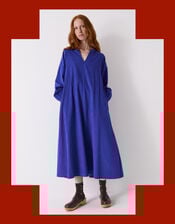 East Mahi Corduroy Midi Dress, Blue (BLUE), large