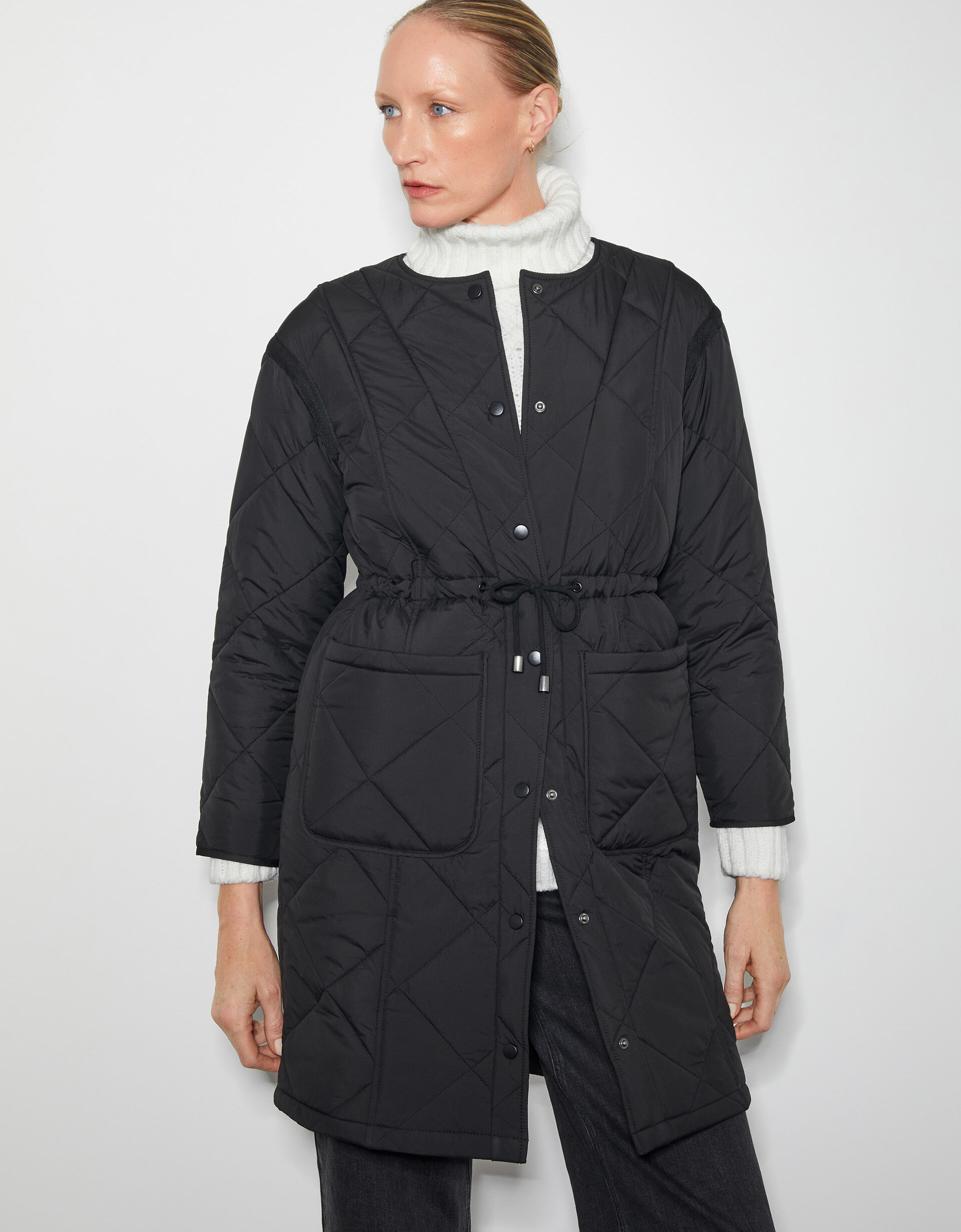 Monsoon black puffer coat new arrivals